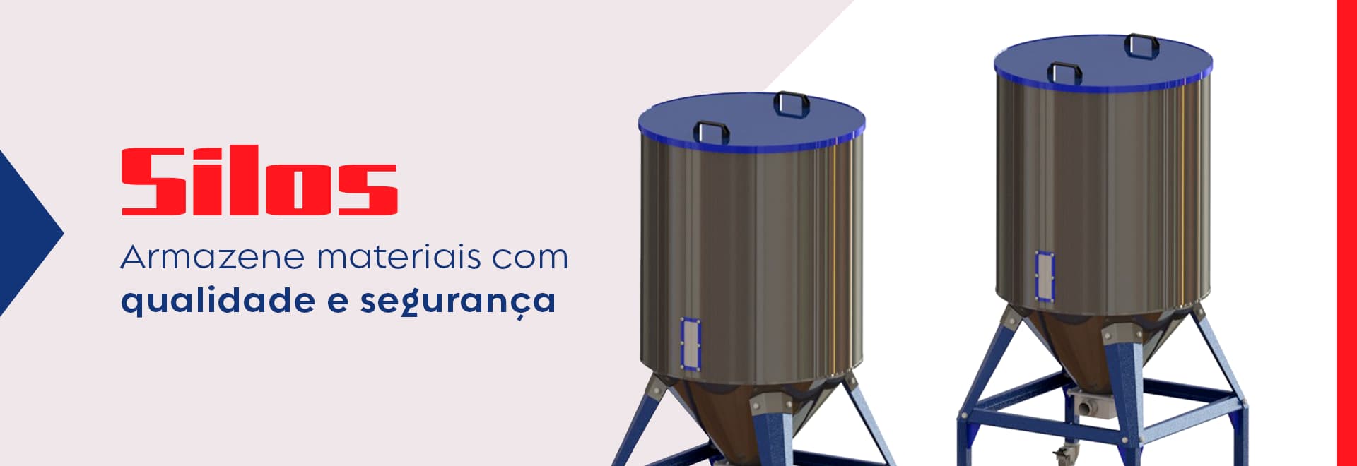 Silos industriais para armazenagem de materiais com qualidade e segurança.